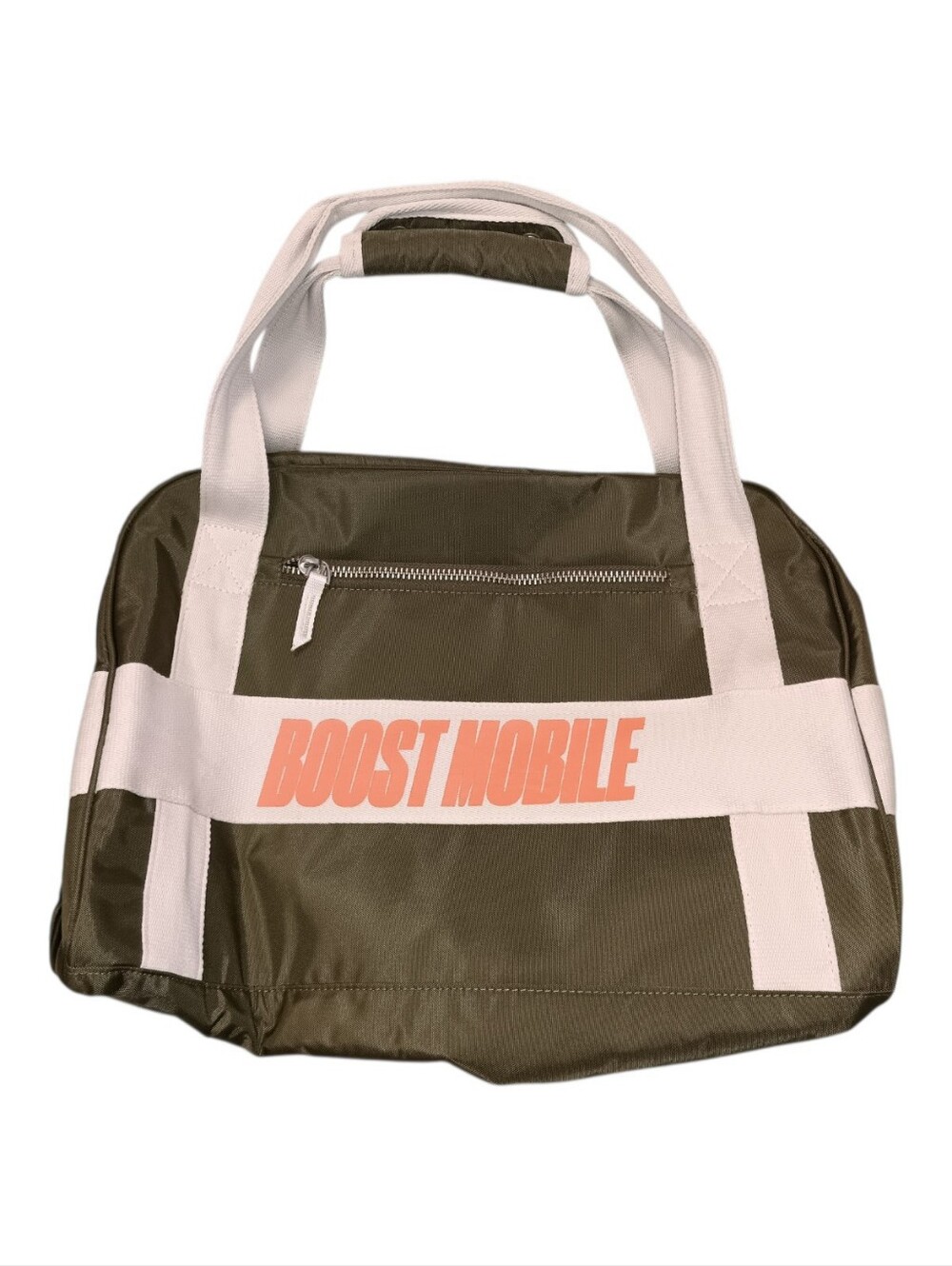 High Quality Tech Duffle Weekender Bag Rugged Stylish Olive Green White NWOT